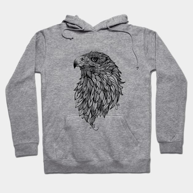 Eagle Illustration Hoodie by BamBam